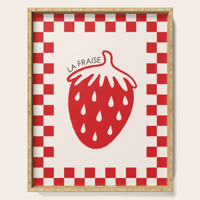 Fruit Series: Strawberry Serving Tray Gallery Image 1