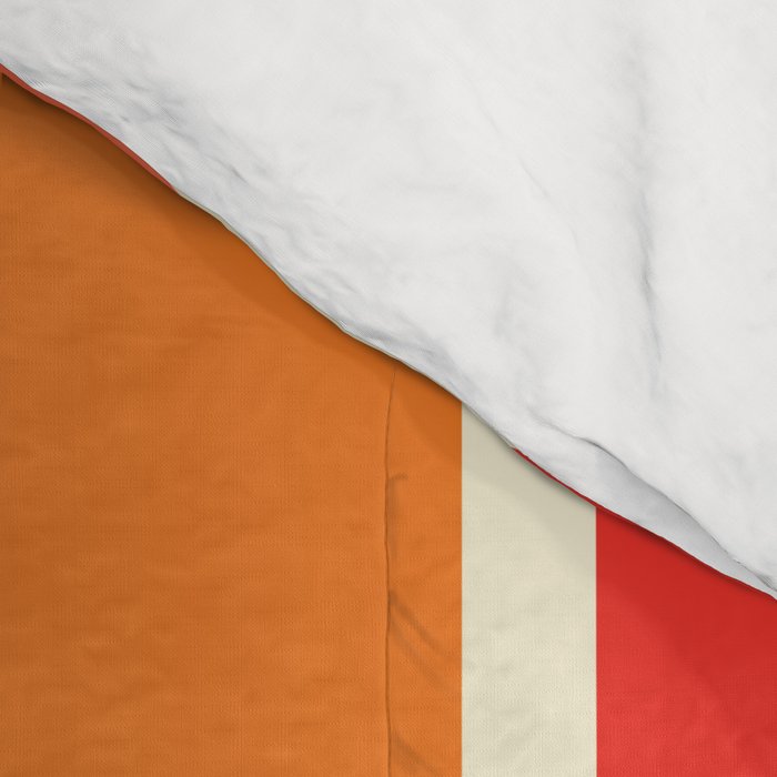 Midcentury Modern Retro Abstract Capsule Inspired Geometric Shapes in Minimalist Graphic 70s colors Comforter Gallery Image 4