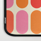 Midcentury Modern Retro Abstract Capsule Inspired Geometric Shapes in Minimalist Graphic 70s colors Laptop Sleeve Gallery Image 3