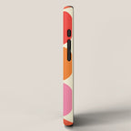 Midcentury Modern Retro Abstract Capsule Inspired Geometric Shapes in Minimalist Graphic 70s colors iPhone Case Gallery Image 2
