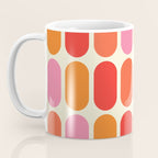 Midcentury Modern Retro Abstract Capsule Inspired Geometric Shapes in Minimalist Graphic 70s colors Coffee Mug Gallery Image 3
