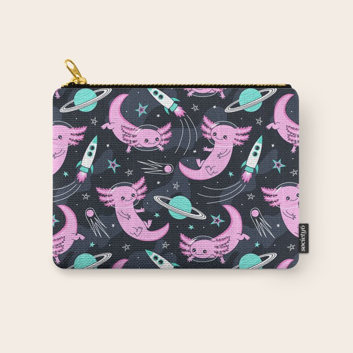 Space Axolotls Carry All Pouch Gallery Image 1