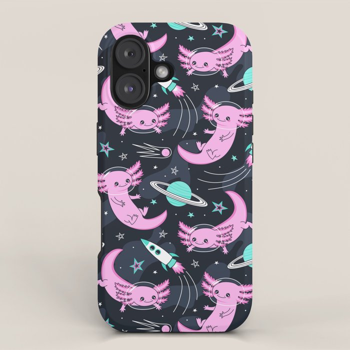 Space Axolotls iPhone Case Gallery Image 1