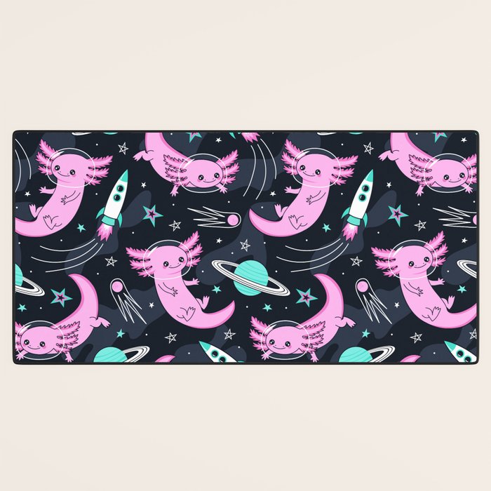 Space Axolotls Desk Mat Gallery Image 3