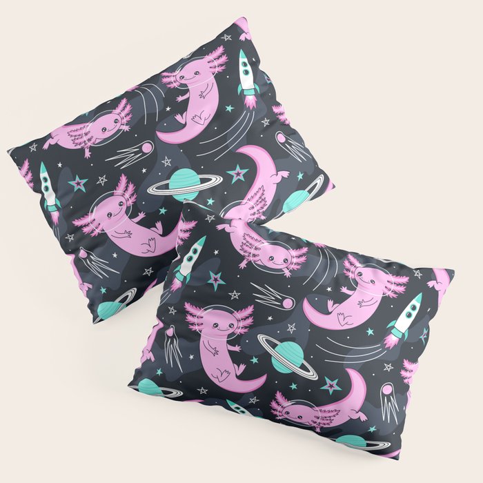 Space Axolotls Pillow Sham Gallery Image 3