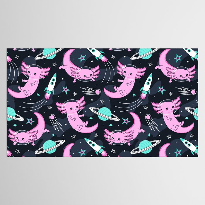 Space Axolotls Tablecloth Gallery Image 2