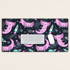 Space Axolotls Desk Mat Gallery Image 1