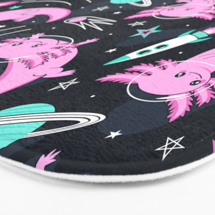 Space Axolotls Bath Mat Gallery Image 3