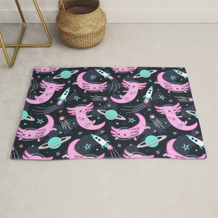 Space Axolotls Rug Gallery Image 1