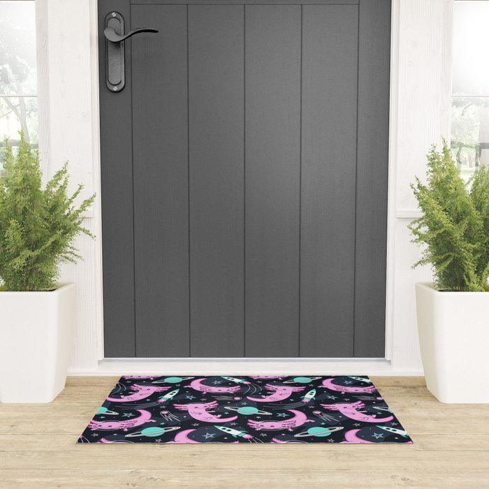 Space Axolotls Welcome Mat Gallery Image 3