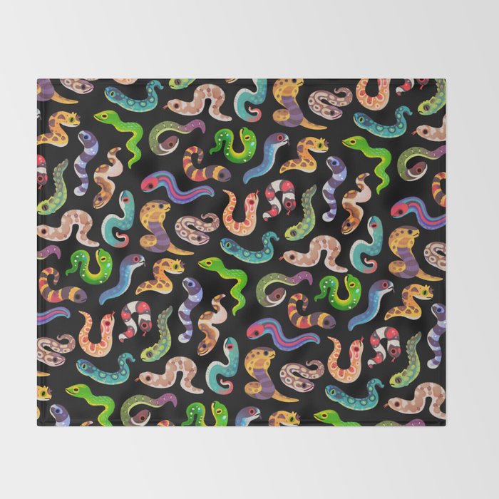 Serpent Day Throw Blanket Gallery Image 2