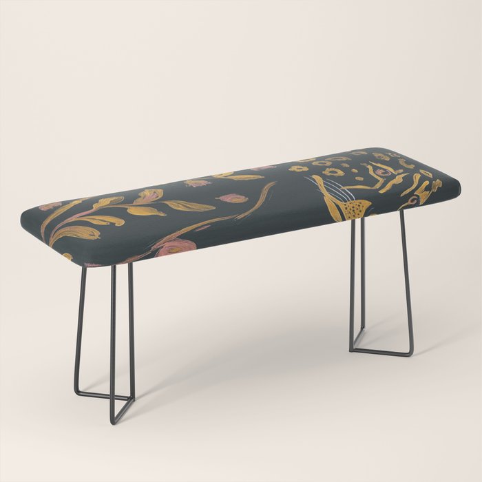 Floral Cheetah Bench Gallery Image 1