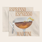 Espresso Martini: Retro Classic Cocktail 04 Placemat Gallery Image 1