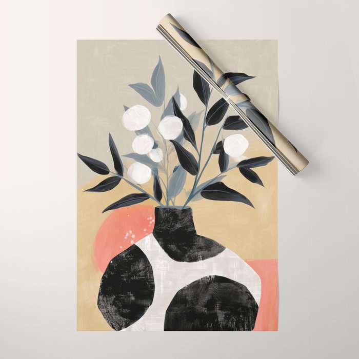Sienna Blooms Wrapping Paper Gallery Image 1