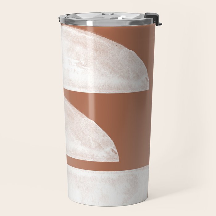Abstract Terracotta  Travel Mug Gallery Image 2