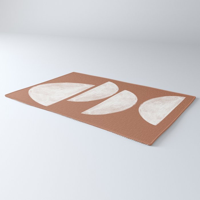 Abstract Terracotta  Rug Gallery Image 3