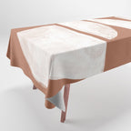 Abstract Terracotta  Tablecloth Gallery Image 1
