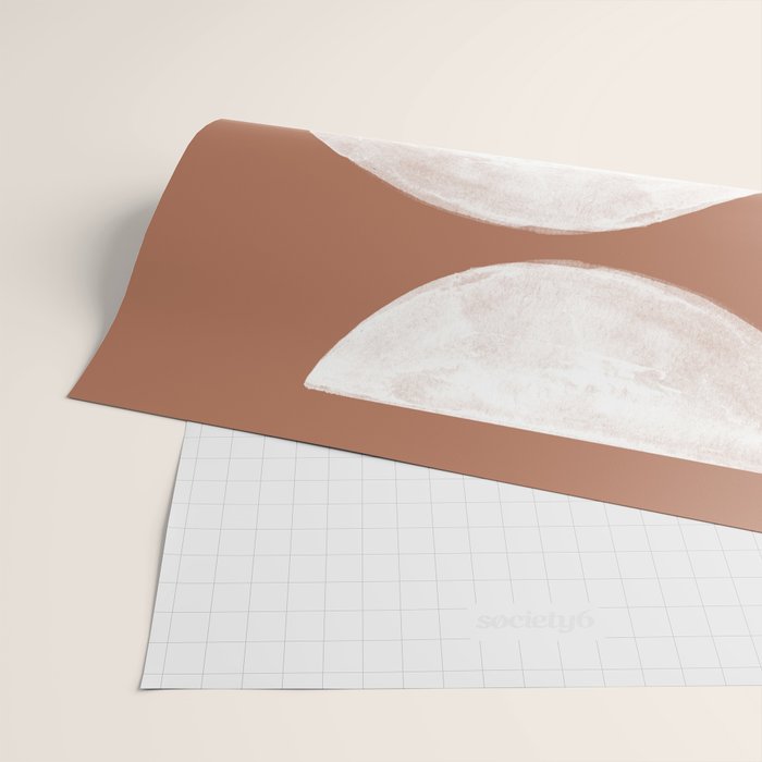 Abstract Terracotta  Wrapping Paper Gallery Image 2
