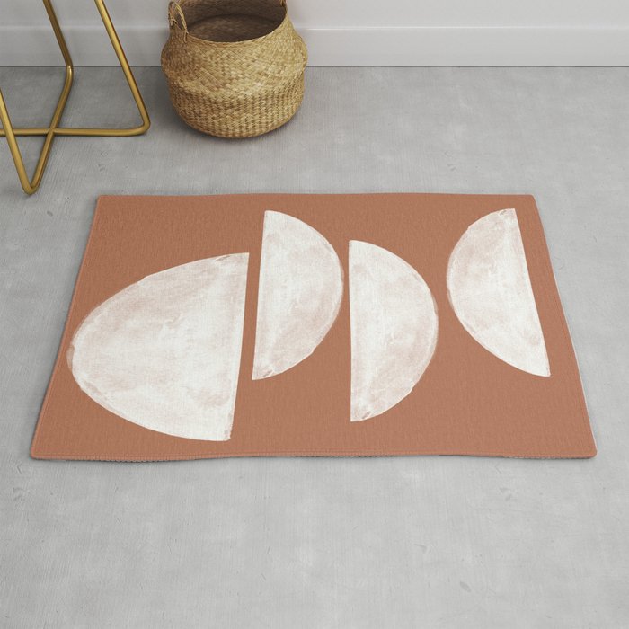 Abstract Terracotta  Rug Gallery Image 1