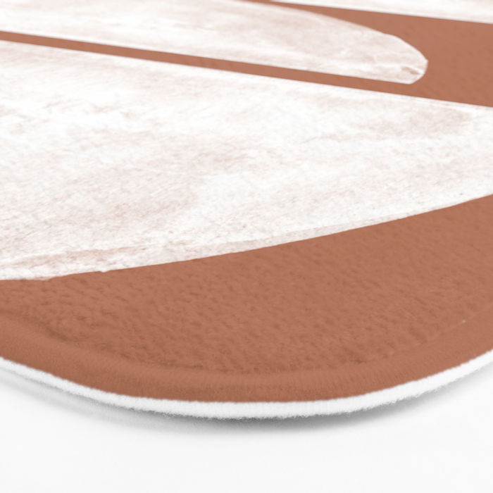 Abstract Terracotta  Bath Mat Gallery Image 3