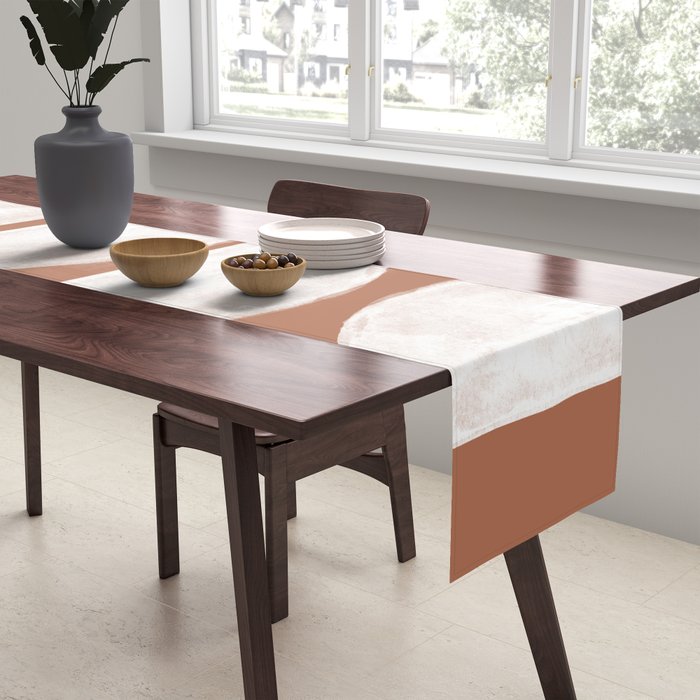 Abstract Terracotta  Table Runner Gallery Image 2