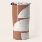 Abstract Terracotta  Travel Mug Gallery Image 3