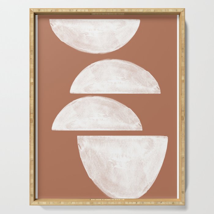 Abstract Terracotta  Serving Tray Gallery Image 1