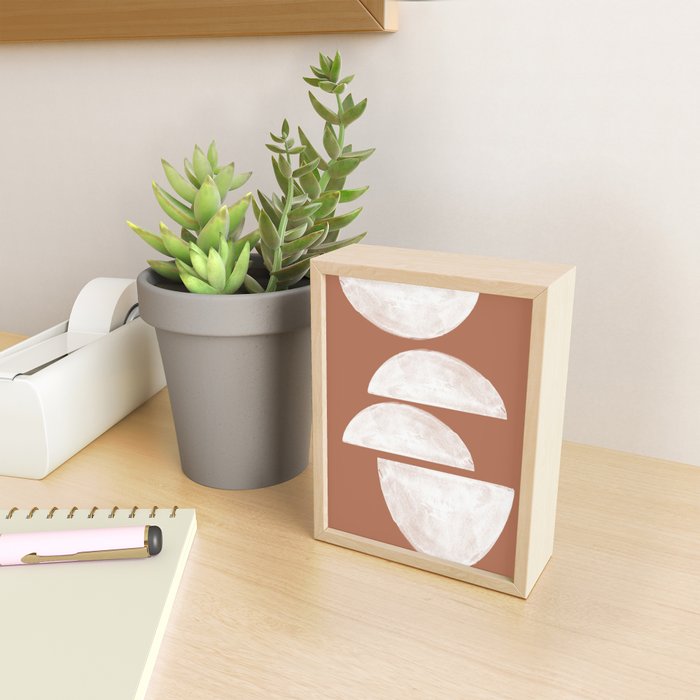 Abstract Terracotta  Mini Art Print Gallery Image 2