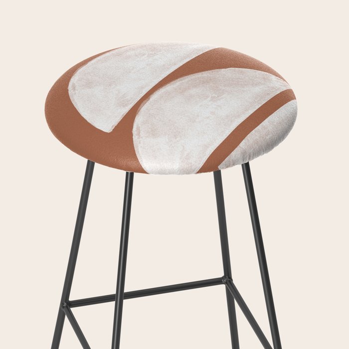 Abstract Terracotta  Stool Gallery Image 2
