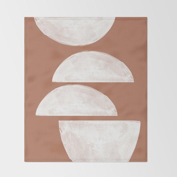 Abstract Terracotta  Throw Blanket Gallery Image 2