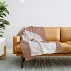 Abstract Terracotta  Throw Blanket Gallery Image 1