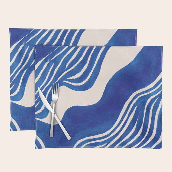 Indigo Flow Placemat Gallery Image 1