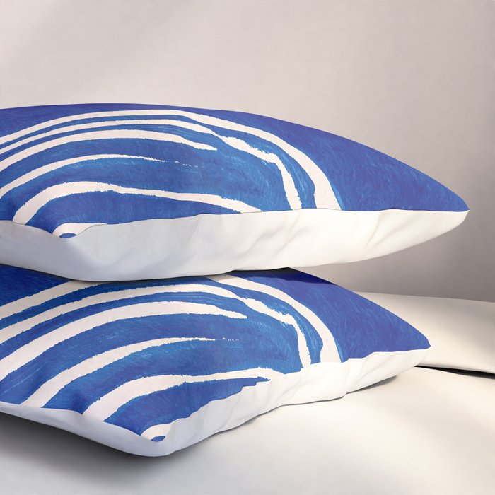 Indigo Flow Pillow Sham Gallery Image 3
