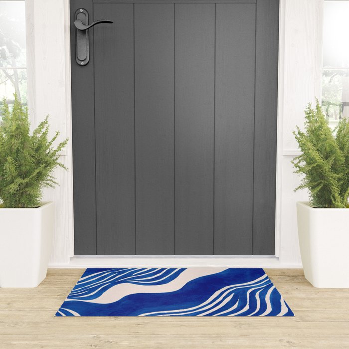Indigo Flow Welcome Mat Gallery Image 3