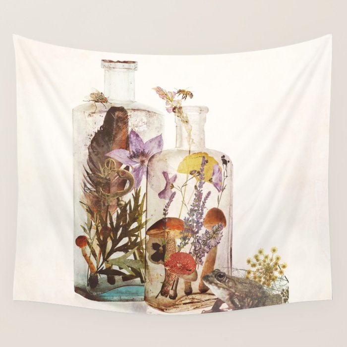 WITCH BOTTLES Wall Tapestry Gallery Image 1