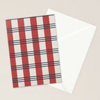 Winter 2025 Red Plaid Stationery Card Gallery Image 2