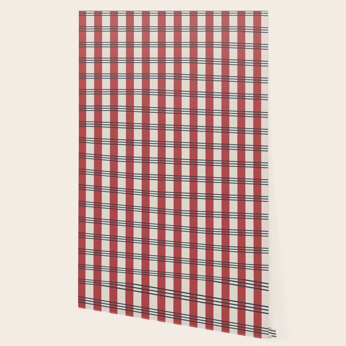 Winter 2025 Red Plaid Wallpaper Gallery Image 2