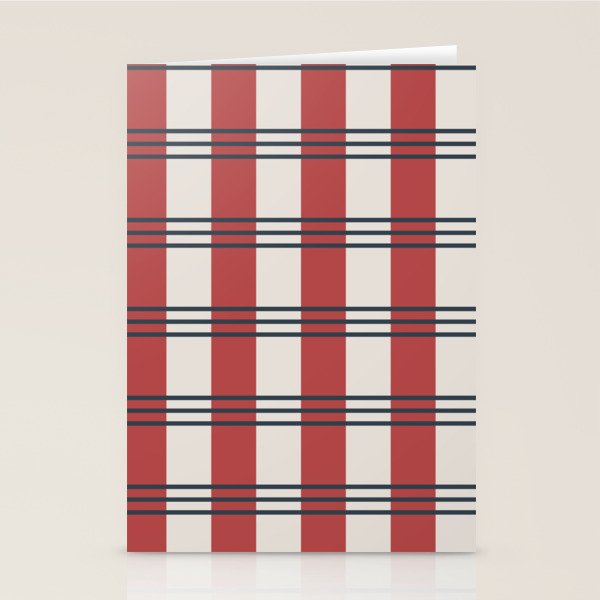 Winter 2025 Red Plaid Stationery Card Gallery Image 2