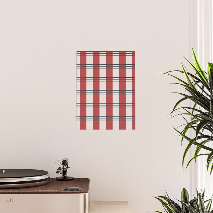 Winter 2025 Red Plaid Poster Gallery Image 2