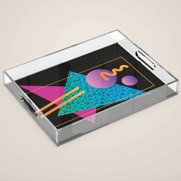 Memphis Pattern 24 - 80s / 90s Retro Acrylic Tray Gallery Image 1