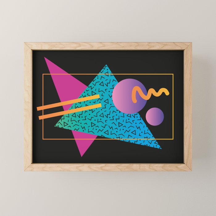 Memphis Pattern 24 - 80s / 90s Retro Mini Art Print Gallery Image 1