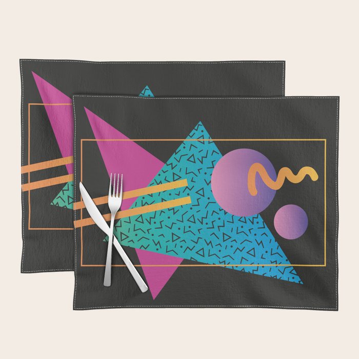 Memphis Pattern 24 - 80s / 90s Retro Placemat Gallery Image 1