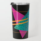 Memphis Pattern 24 - 80s / 90s Retro Travel Mug Gallery Image 3