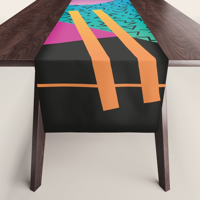 Memphis Pattern 24 - 80s / 90s Retro Table Runner Gallery Image 1