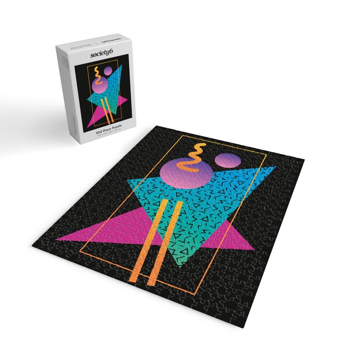 Memphis Pattern 24 - 80s / 90s Retro Jigsaw Puzzle Gallery Image 2
