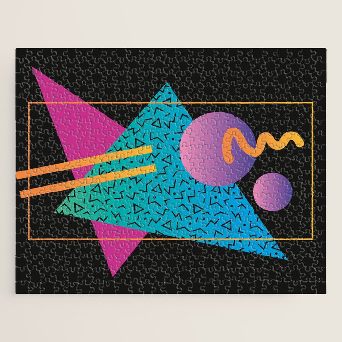 Memphis Pattern 24 - 80s / 90s Retro Jigsaw Puzzle Gallery Image 1