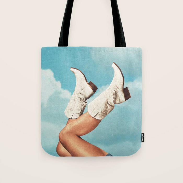 These Boots - Blue Sky Tote Bag Gallery Image 1