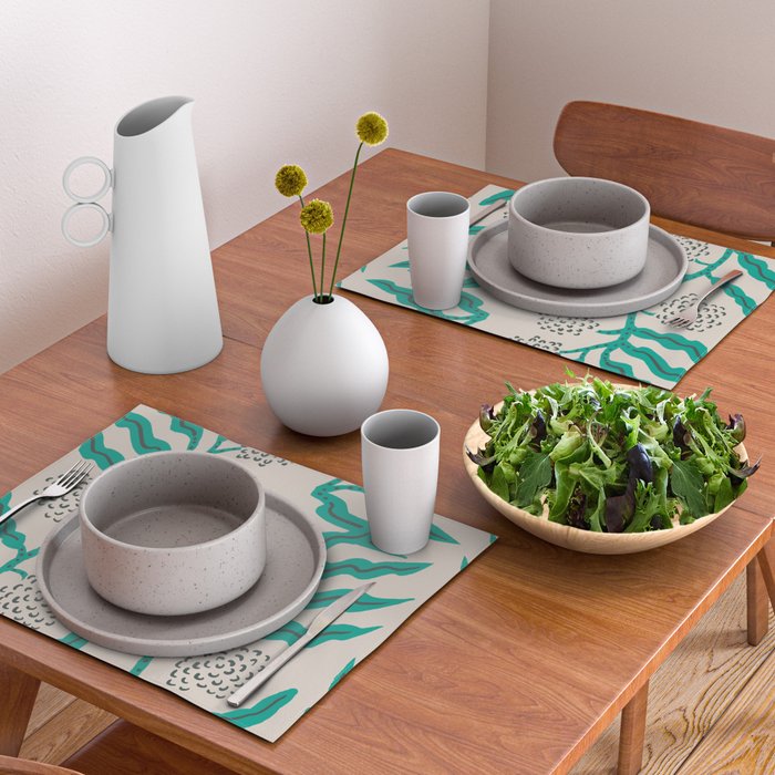 LA VILLE VINE MINT Placemat Gallery Image 2