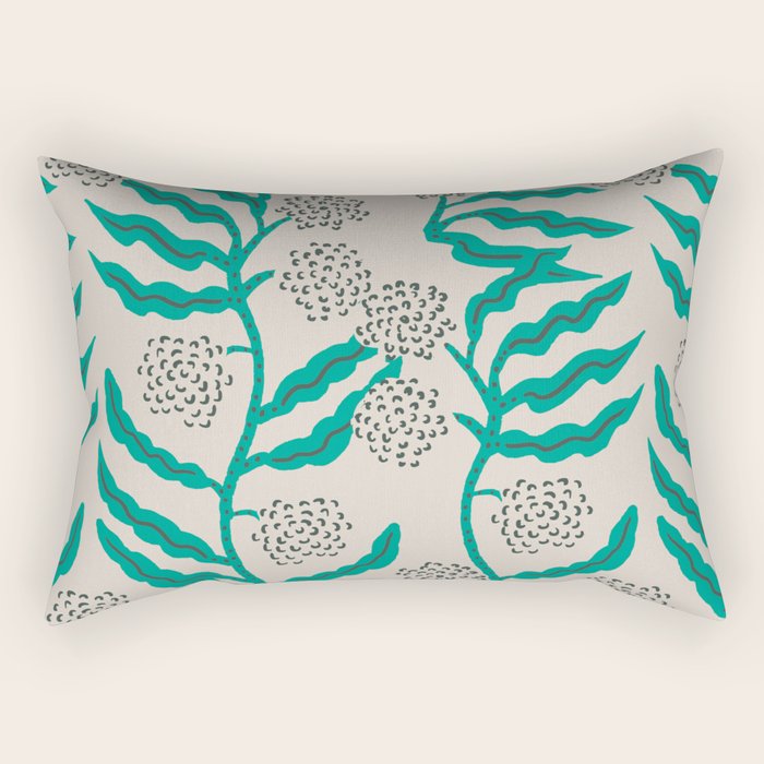LA VILLE VINE MINT Rectangular Pillow Gallery Image 1