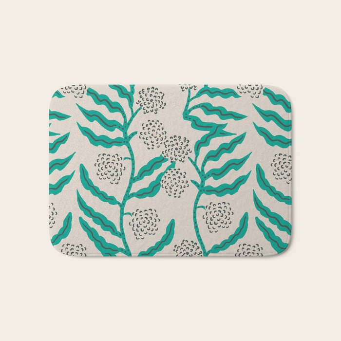 LA VILLE VINE MINT Bath Mat Gallery Image 1